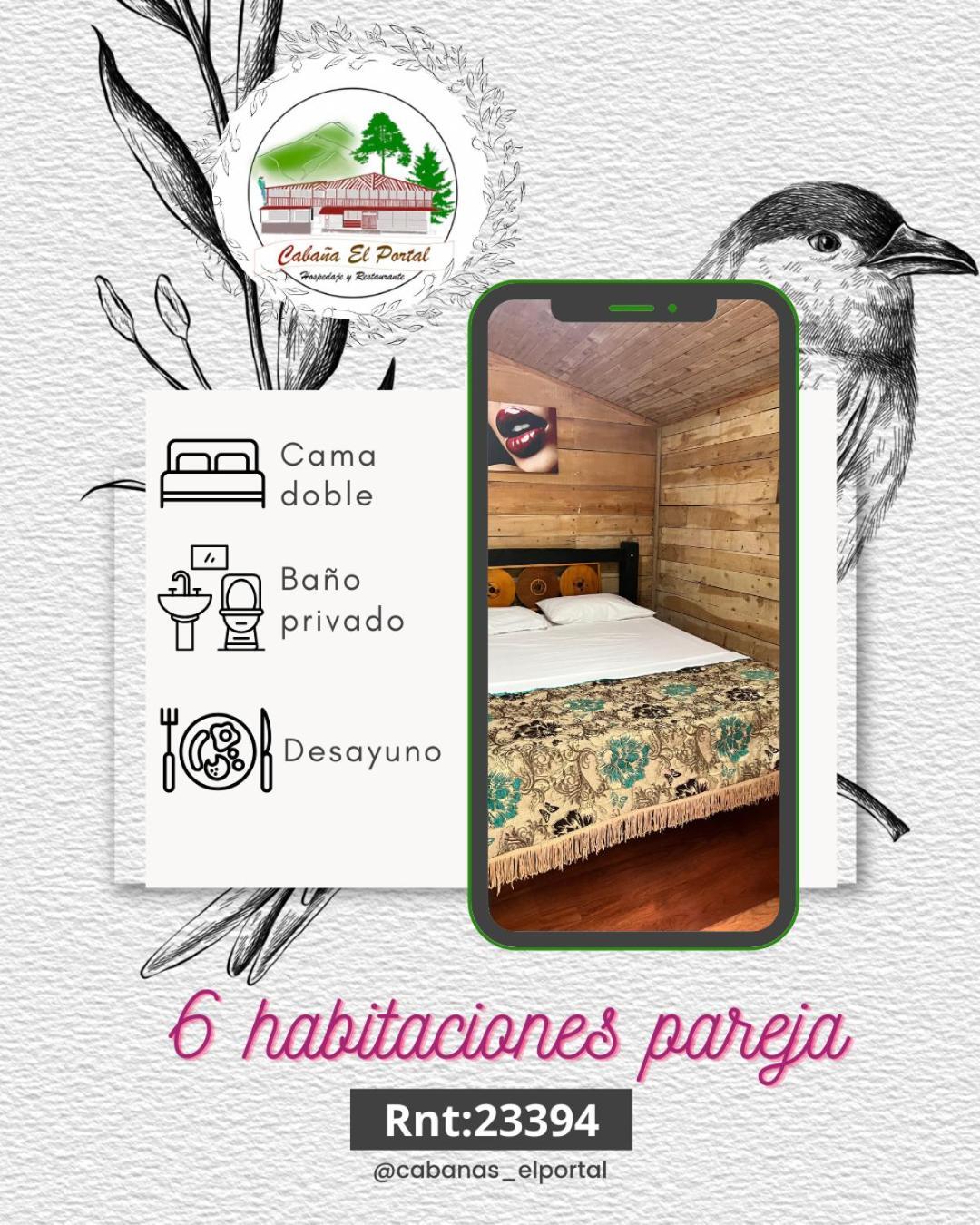 Cabanas El Portal Santa Rosa de Cabal Bagian luar foto